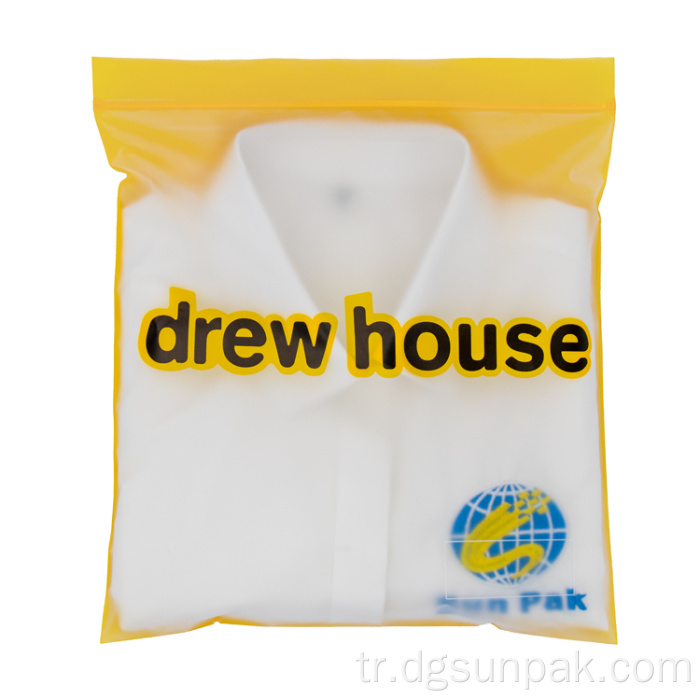 özel buzlu çevre dostu ambalaj kilitli poşet